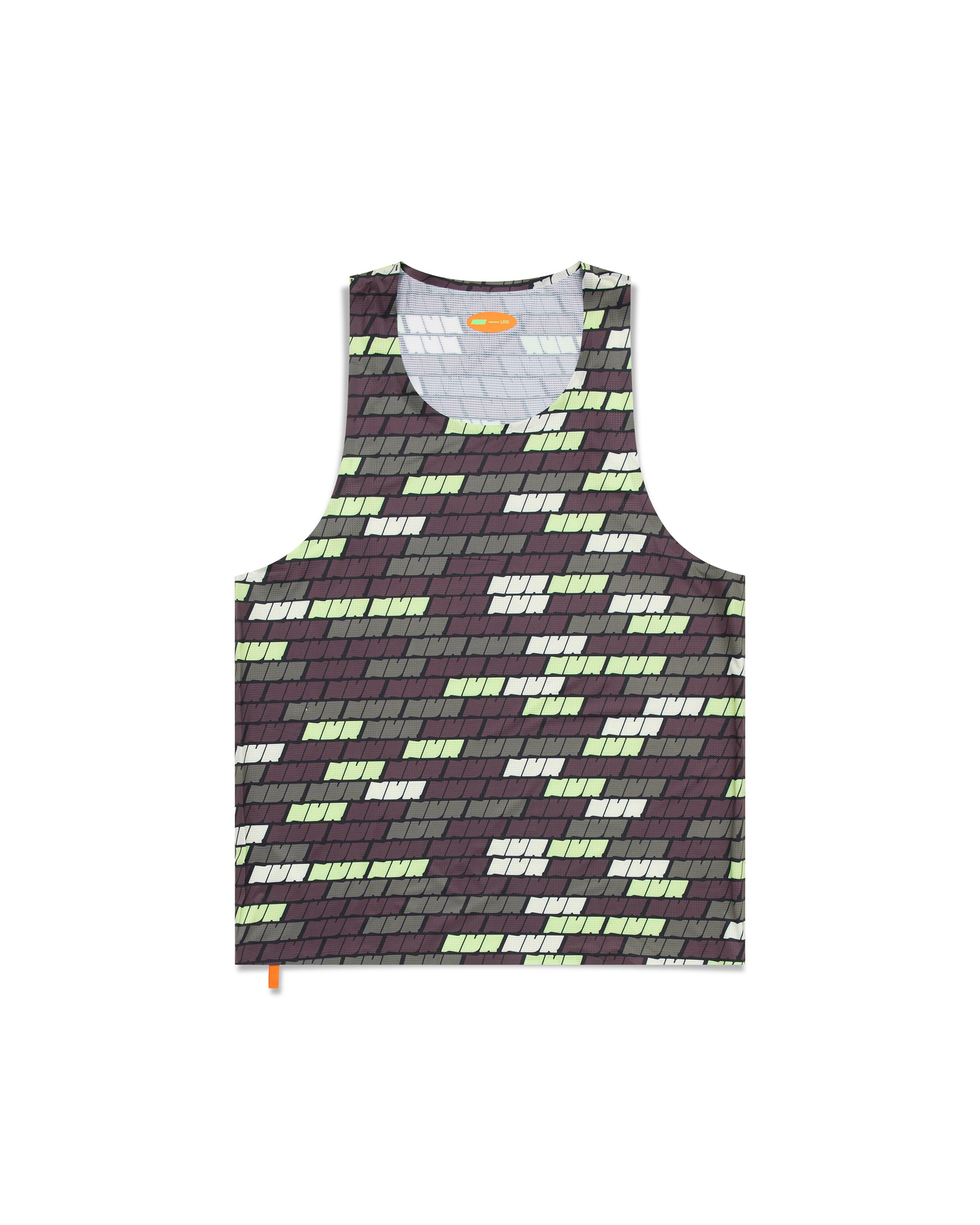 Flat lay of Bricks Singlet – premium running singlet for men